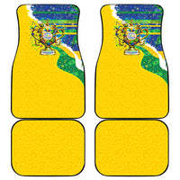 Brazil Football World Champions 2026 Car Mats Brasil Futebol - Jaguar Mascot - Vibrant Carnival Style