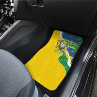 Brazil Football World Champions 2026 Car Mats Brasil Futebol - Jaguar Mascot - Vibrant Carnival Style