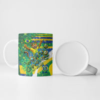 Brazil Football World Champions 2026 Ceramic Mug Brasil Futebol - Jaguar Mascot - Vibrant Carnival Style