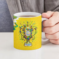 Brazil Football World Champions 2026 Ceramic Mug Brasil Futebol - Jaguar Mascot - Vibrant Carnival Style