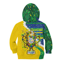 Brazil Football World Champions 2026 Kid Hoodie Brasil Futebol - Jaguar Mascot - Vibrant Carnival Style