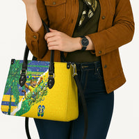 Brazil Football World Champions 2026 Leather Bag Brasil Futebol - Jaguar Mascot - Vibrant Carnival Style