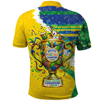 Brazil Football World Champions 2026 Polo Shirt Brasil Futebol - Jaguar Mascot - Vibrant Carnival Style
