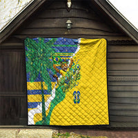 Brazil Football World Champions 2026 Quilt Brasil Futebol - Jaguar Mascot - Vibrant Carnival Style