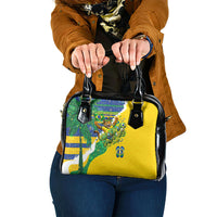 Brazil Football World Champions 2026 Shoulder Handbag Brasil Futebol - Jaguar Mascot - Vibrant Carnival Style
