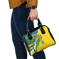 Brazil Football World Champions 2026 Shoulder Handbag Brasil Futebol - Jaguar Mascot - Vibrant Carnival Style