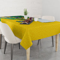 Brazil Football World Champions 2026 Tablecloth Brasil Futebol - Jaguar Mascot - Vibrant Carnival Style