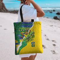 Brazil Football World Champions 2026 Tote Bag Brasil Futebol - Jaguar Mascot - Vibrant Carnival Style