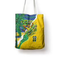 Brazil Football World Champions 2026 Tote Bag Brasil Futebol - Jaguar Mascot - Vibrant Carnival Style