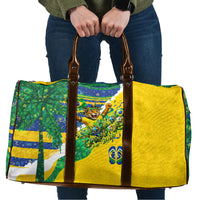 Brazil Football World Champions 2026 Travel Bag Brasil Futebol - Jaguar Mascot - Vibrant Carnival Style