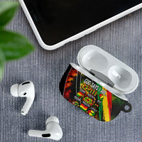 Juneteenth God Says I Am Christian Freedom AirPods Case Pan African Flag Colors Tie Dye Galaxy