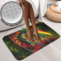 Juneteenth God Says I Am Christian Freedom Bathroom Set Pan African Flag Colors Tie Dye Galaxy