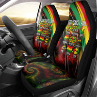 Juneteenth God Says I Am Christian Freedom Car Seat Cover Pan African Flag Colors Tie Dye Galaxy