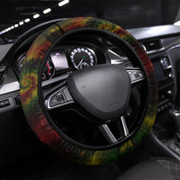Juneteenth God Says I Am Christian Freedom Steering Wheel Cover Pan African Flag Colors Tie Dye Galaxy