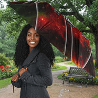 Juneteenth God Says I Am Christian Freedom Umbrella Pan African Flag Colors Tie Dye Galaxy