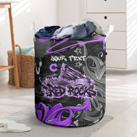 Personalized Colorado Aspen Snowmass Red Rocks Laundry Basket Urban Graffiti Paint Splatter Street Art