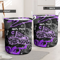 Personalized Colorado Aspen Snowmass Red Rocks Laundry Basket Urban Graffiti Paint Splatter Street Art