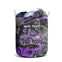 Personalized Colorado Aspen Snowmass Red Rocks Laundry Basket Urban Graffiti Paint Splatter Street Art