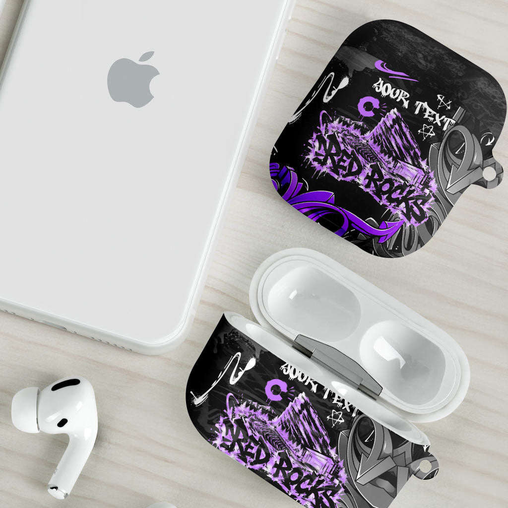 Personalized Colorado Aspen Snowmass Red Rocks AirPods Case Urban Graffiti Paint Splatter Street Art