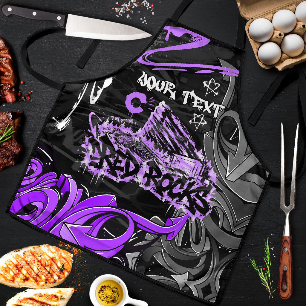 Personalized Colorado Aspen Snowmass Red Rocks Apron Urban Graffiti Paint Splatter Street Art