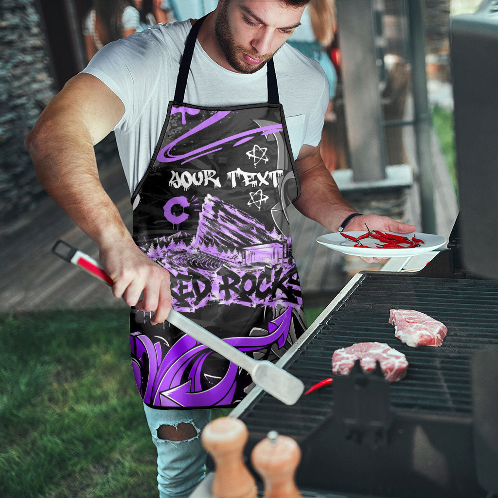 Personalized Colorado Aspen Snowmass Red Rocks Apron Urban Graffiti Paint Splatter Street Art