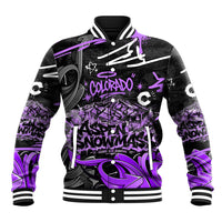 Personalized Colorado Aspen Snowmass Red Rocks Baseball Jacket Urban Graffiti Paint Splatter Street Art