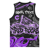 Personalized Colorado Aspen Snowmass Red Rocks Basketball Jersey Urban Graffiti Paint Splatter Street Art