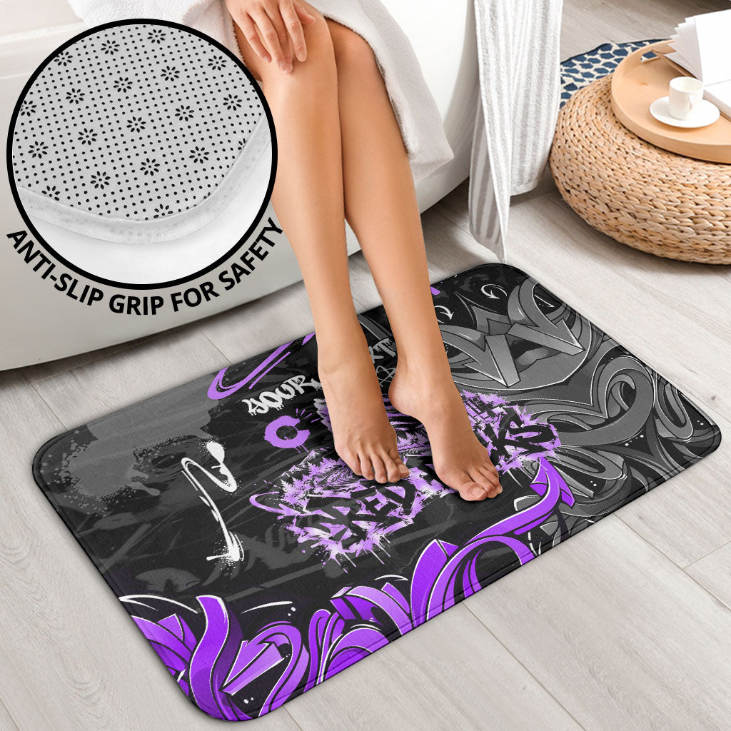 Personalized Colorado Aspen Snowmass Red Rocks Bathroom Set Urban Graffiti Paint Splatter Street Art