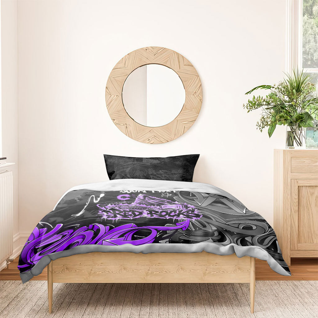 Personalized Colorado Aspen Snowmass Red Rocks Bedding Set Urban Graffiti Paint Splatter Street Art