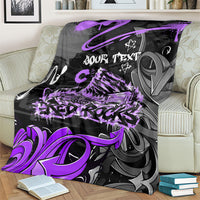 Personalized Colorado Aspen Snowmass Red Rocks Blanket Urban Graffiti Paint Splatter Street Art