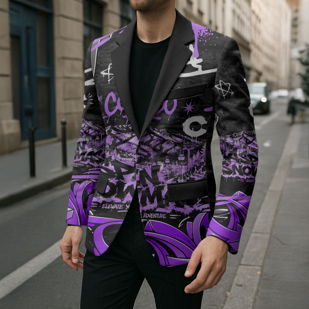 Personalized Colorado Aspen Snowmass Red Rocks Blazer Urban Graffiti Paint Splatter Street Art