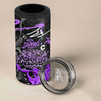 Personalized Colorado Aspen Snowmass Red Rocks 4 in 1 Can Cooler Tumbler Urban Graffiti Paint Splatter Street Art