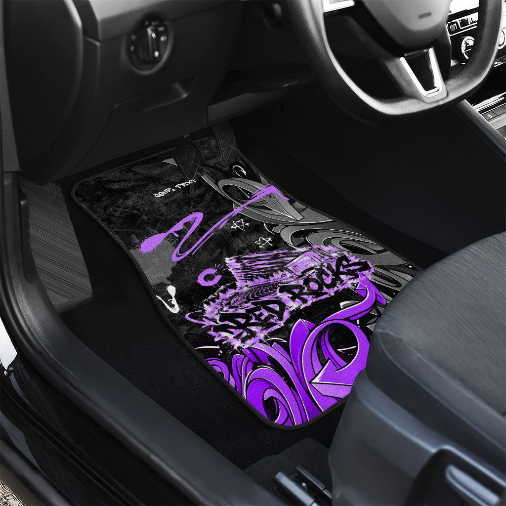Personalized Colorado Aspen Snowmass Red Rocks Car Mats Urban Graffiti Paint Splatter Street Art