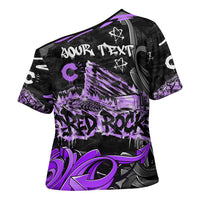 Personalized Colorado Aspen Snowmass Red Rocks Cross Shoulder Shirt Urban Graffiti Paint Splatter Street Art
