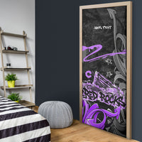 Personalized Colorado Aspen Snowmass Red Rocks Door Cover Urban Graffiti Paint Splatter Street Art