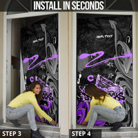 Personalized Colorado Aspen Snowmass Red Rocks Door Cover Urban Graffiti Paint Splatter Street Art