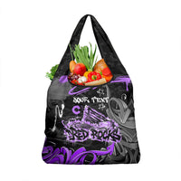 Personalized Colorado Aspen Snowmass Red Rocks Grocery Bag Urban Graffiti Paint Splatter Street Art