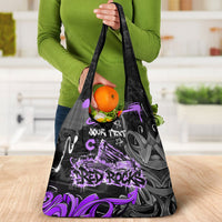 Personalized Colorado Aspen Snowmass Red Rocks Grocery Bag Urban Graffiti Paint Splatter Street Art