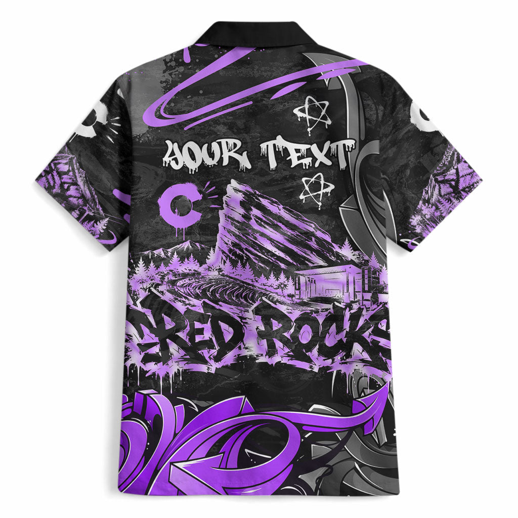 Personalized Colorado Aspen Snowmass Red Rocks Hawaiian Shirt Urban Graffiti Paint Splatter Street Art