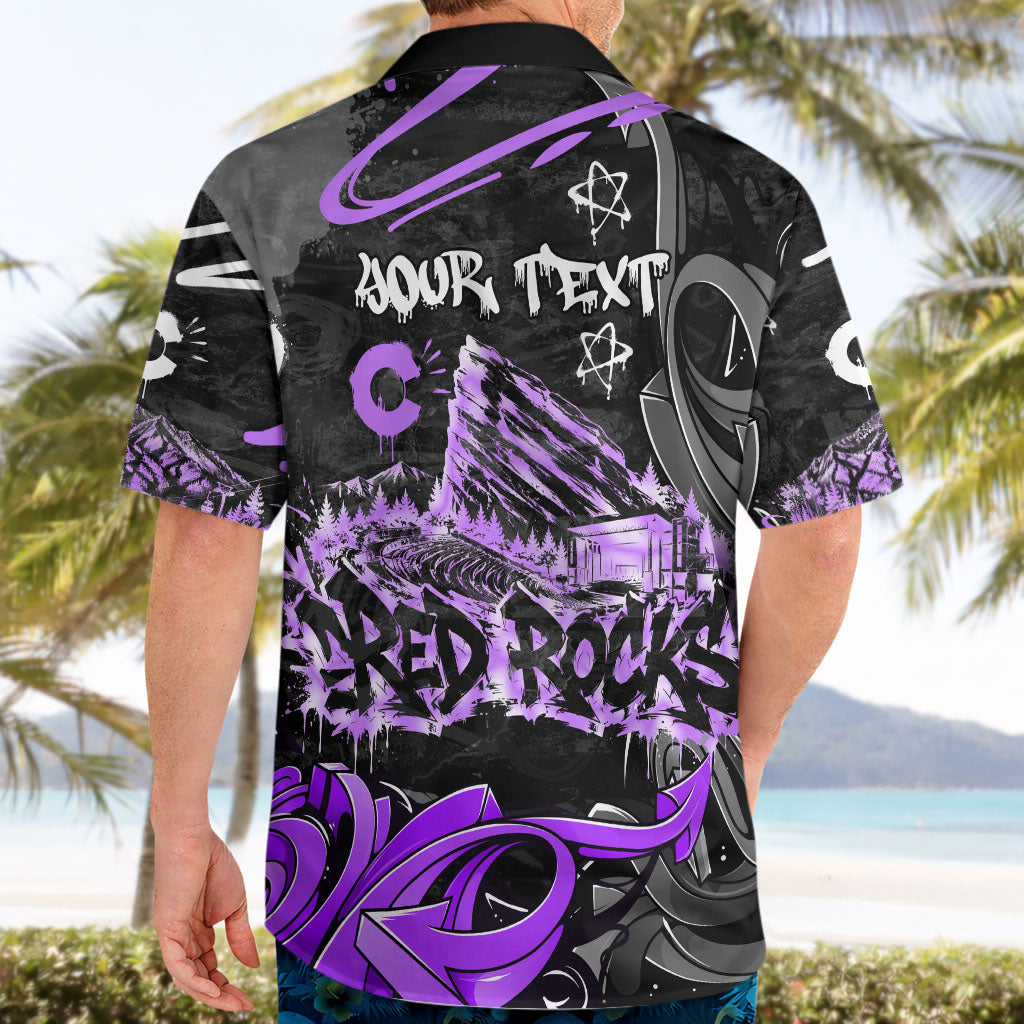 Personalized Colorado Aspen Snowmass Red Rocks Hawaiian Shirt Urban Graffiti Paint Splatter Street Art