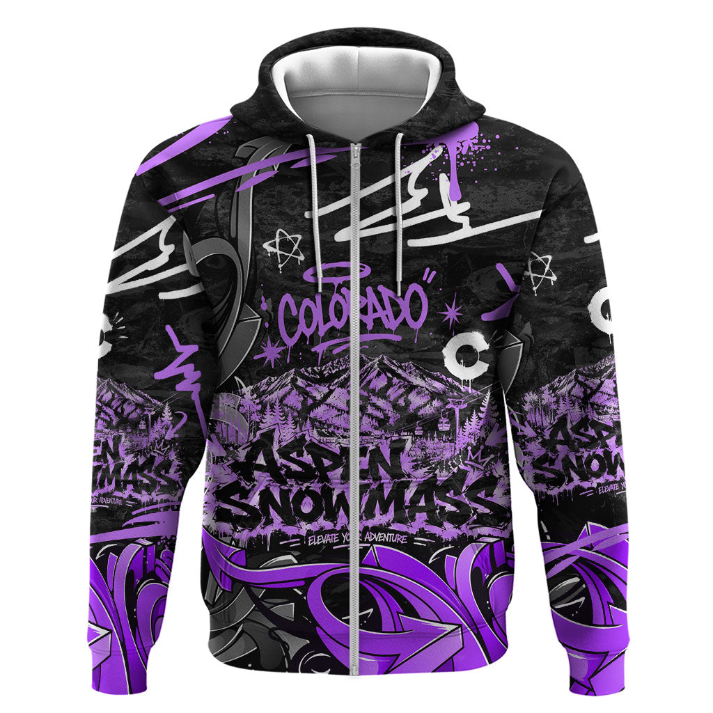Personalized Colorado Aspen Snowmass Red Rocks Hoodie Urban Graffiti Paint Splatter Street Art