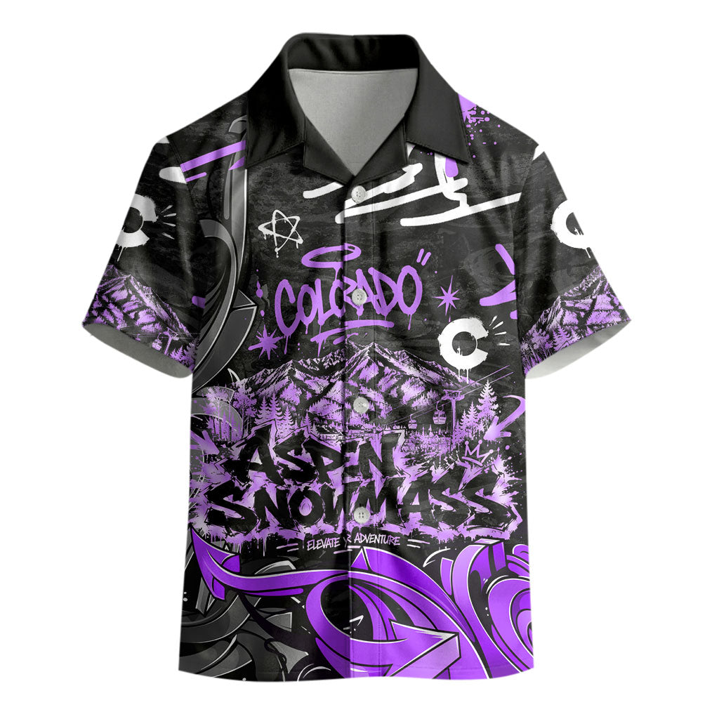 Personalized Colorado Aspen Snowmass Red Rocks Kid Hawaiian Shirt Urban Graffiti Paint Splatter Street Art