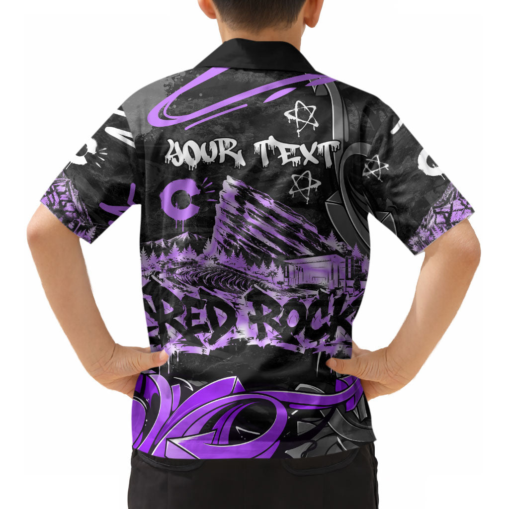 Personalized Colorado Aspen Snowmass Red Rocks Kid Hawaiian Shirt Urban Graffiti Paint Splatter Street Art