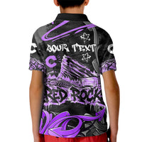 Personalized Colorado Aspen Snowmass Red Rocks Kid Polo Shirt Urban Graffiti Paint Splatter Street Art