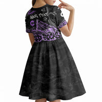 Personalized Colorado Aspen Snowmass Red Rocks Kid Short Sleeve Dress Urban Graffiti Paint Splatter Street Art