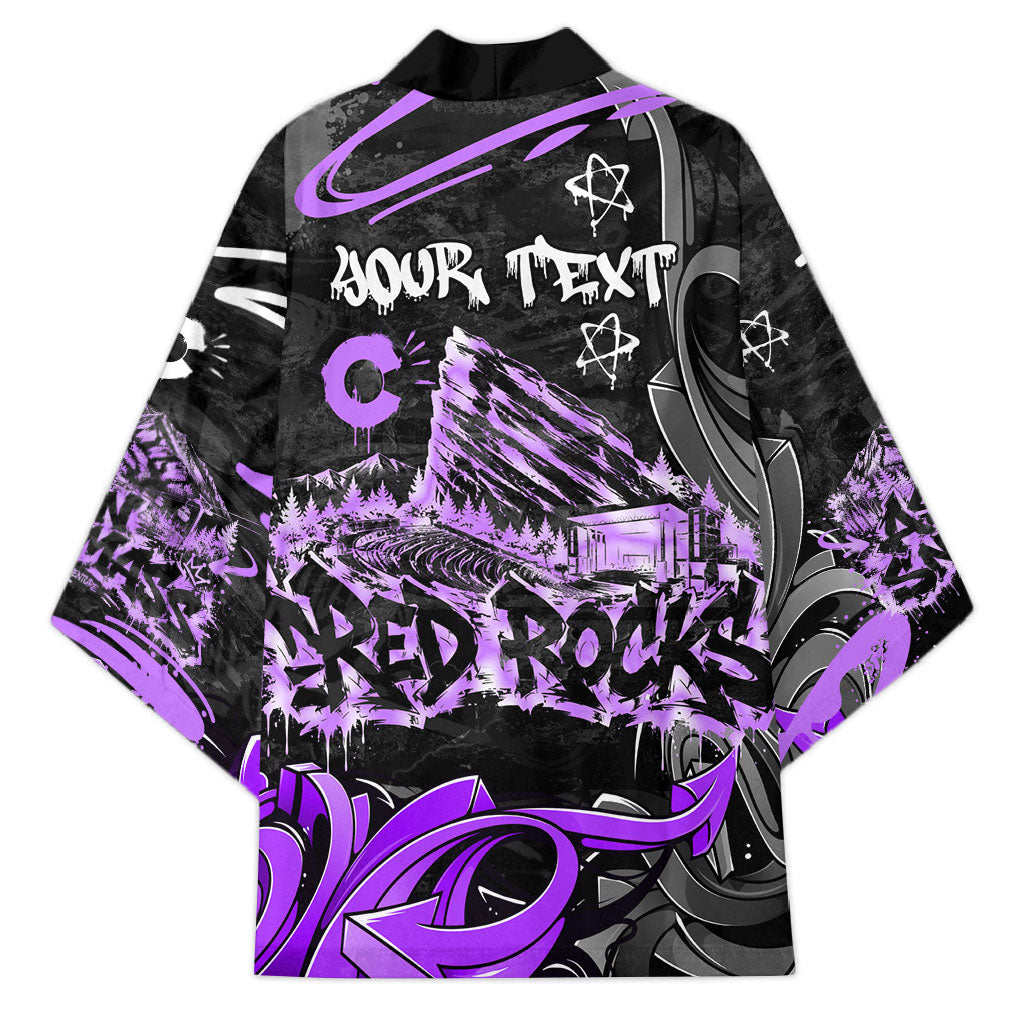 Personalized Colorado Aspen Snowmass Red Rocks Kimono Urban Graffiti Paint Splatter Street Art