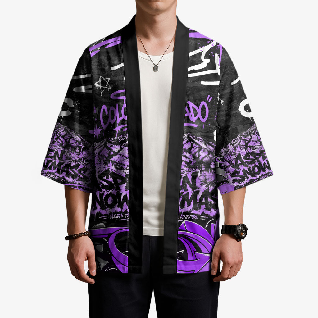 Personalized Colorado Aspen Snowmass Red Rocks Kimono Urban Graffiti Paint Splatter Street Art