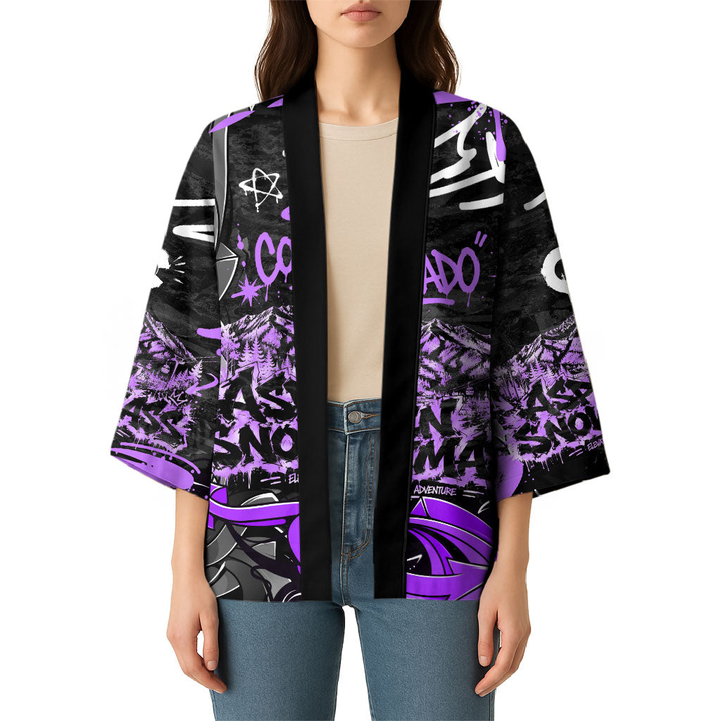 Personalized Colorado Aspen Snowmass Red Rocks Kimono Urban Graffiti Paint Splatter Street Art