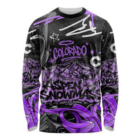 Personalized Colorado Aspen Snowmass Red Rocks Long Sleeve Shirt Urban Graffiti Paint Splatter Street Art