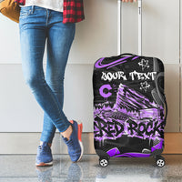 Personalized Colorado Aspen Snowmass Red Rocks Luggage Cover Urban Graffiti Paint Splatter Street Art